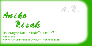 aniko misak business card